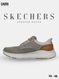 Giày Sneakers Nam Big Size Skechers Crosser Ruger – Canvas Casual Taupe Size 45–50 