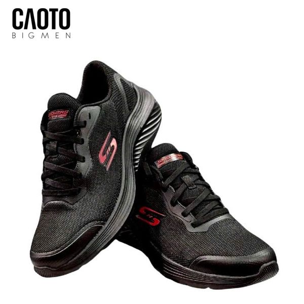  Giày Thể Thao Nam Big Size Bobs Sport – Skechers Đen  Siêu Nhẹ Size 45–50 