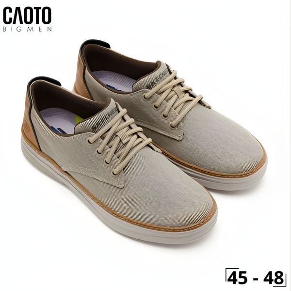  Giày Sneakers Nam Big Size Hyland Ratner – Skechers Khaki Canvas Casual Size 45–50 