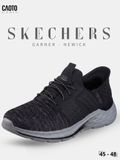  Giày Sneaker Nam Big Size Skecher Garner - Newick Canvas Casual Black Size 45–50 
