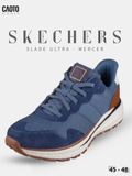  Giày Sneaker Nam Big Size Skecher Slade Ultra - Mercer Canvas Casual Blue Size 45–50 