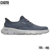  Giày Sneakers Nam Big Size Garza Thaddeus – Skechers Xanh Navy Canvas Casual Size 45–50 