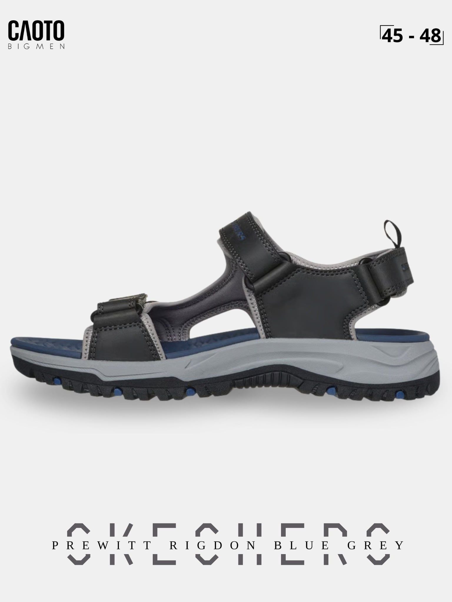  Giày Sandal Nam Big Size Skecher Prewitt Rigdon Blue Grey Êm Ái Thoải Mái Size 45 - 48 