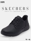  Giày Sneaker Nam Big Size Skecher Swift Fit Canvas Casual Black Size 45–50 