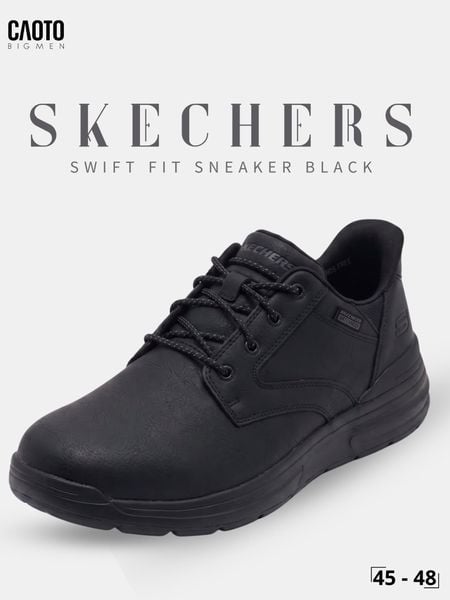 giày sneaker nam big size Skecher Swift Fit màu đen size 45 46 47 48