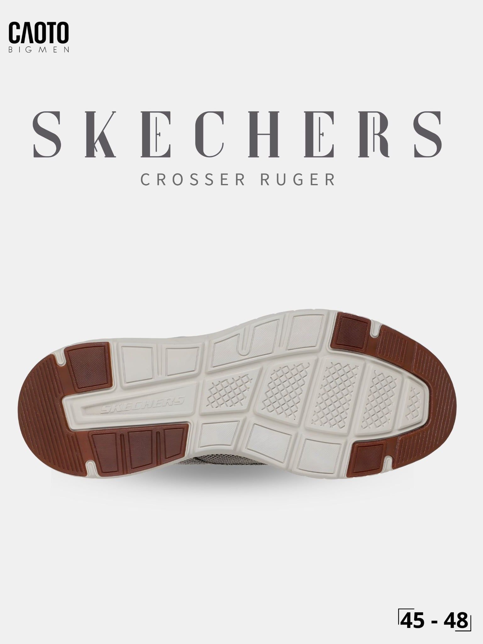  Giày Sneakers Nam Big Size Skechers Crosser Ruger – Canvas Casual Taupe Size 45–50 
