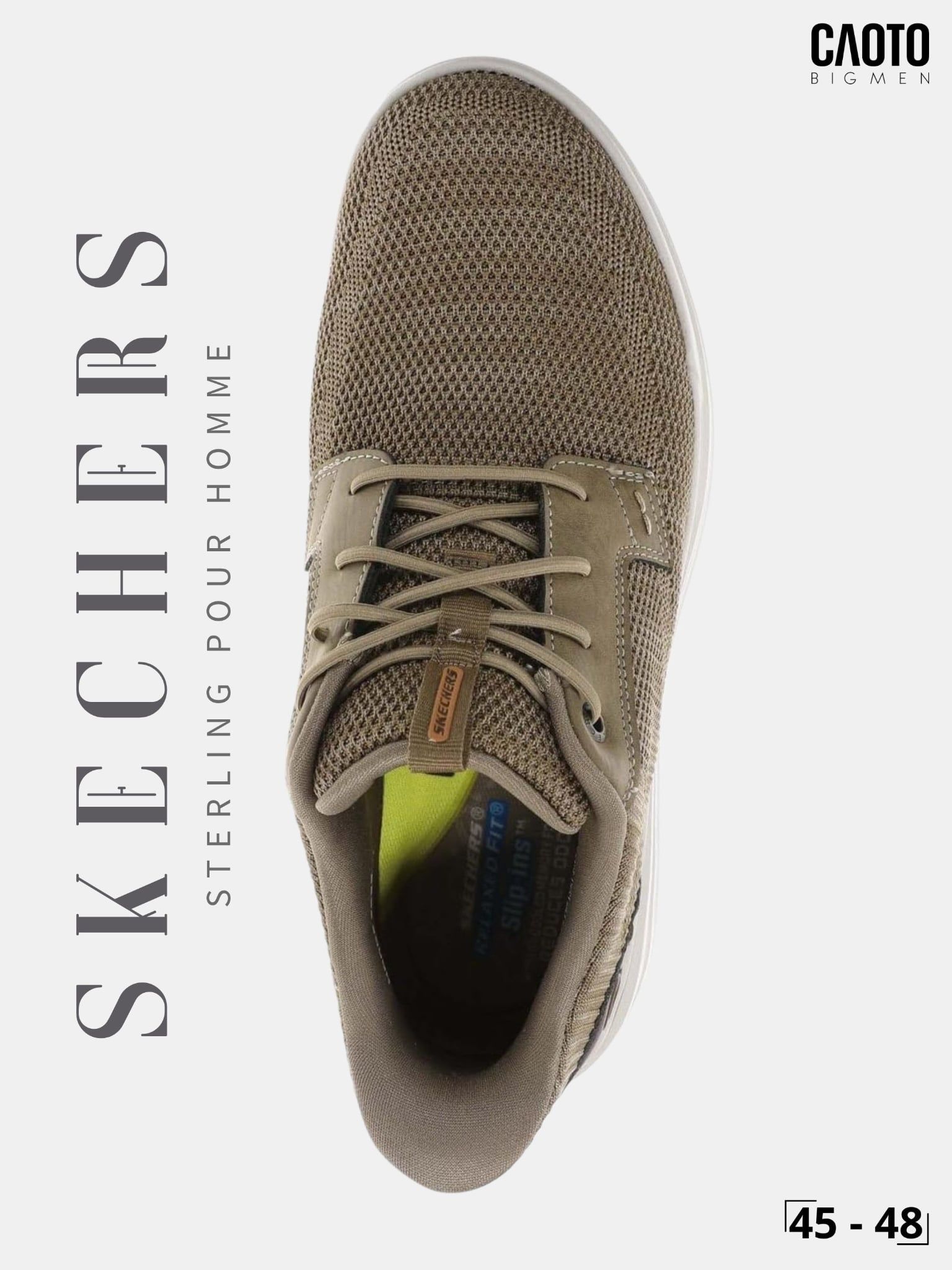  Giày Lười Nam Big Size Skechers Sterling Ramone Bungee Size 45 - 48 