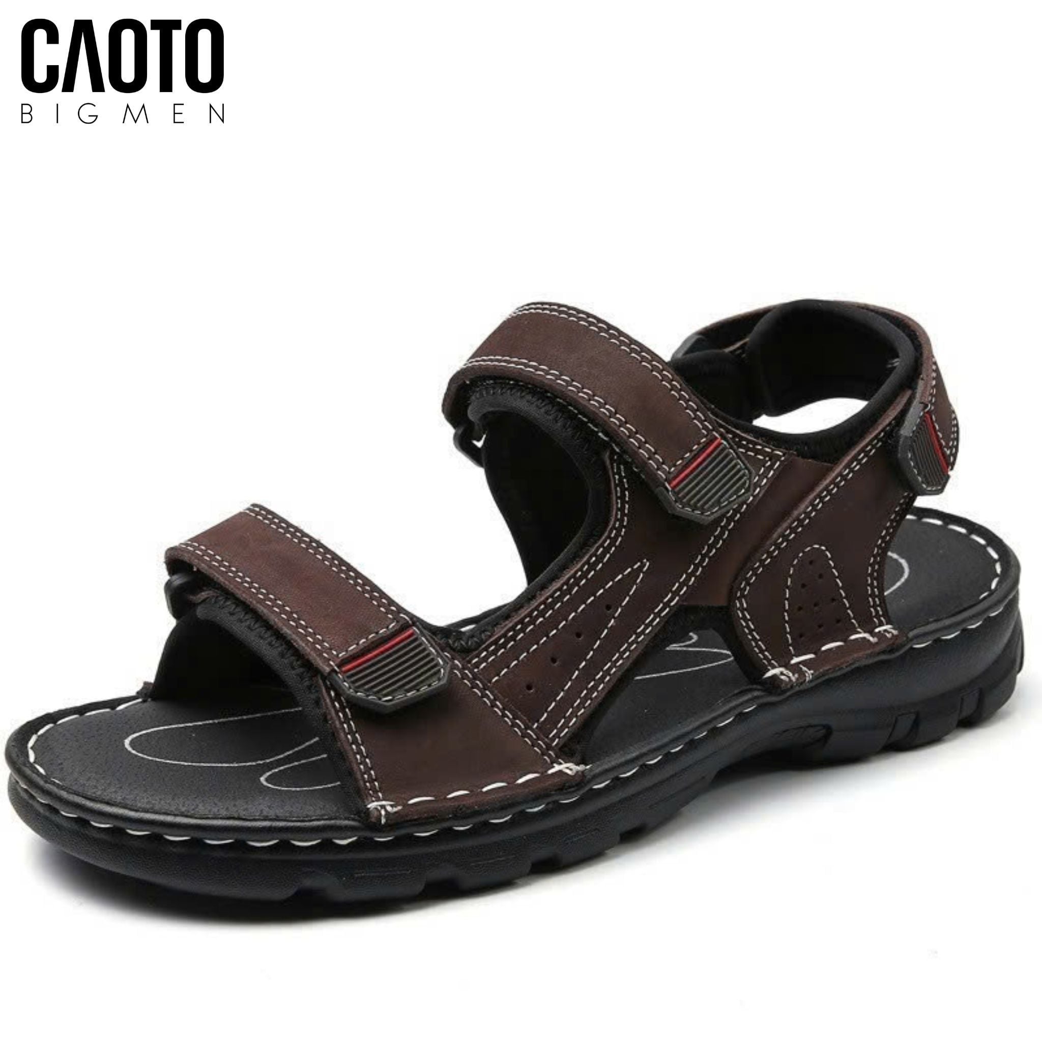  Sandal Gladiator Summer Slipper Brown Mens Big Size 