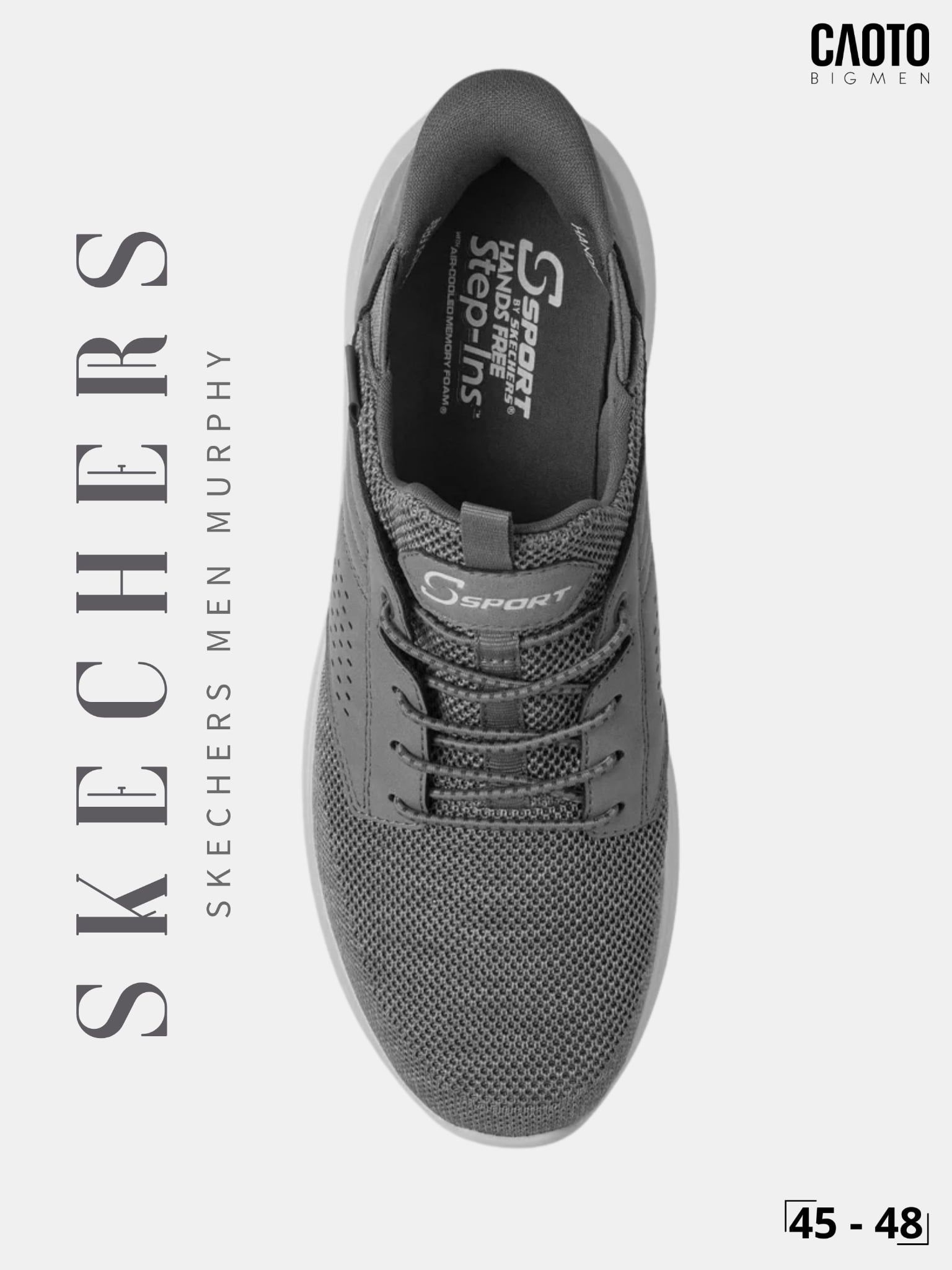  Giày Sneaker Nam Big Size S Sport By Skechers Murphy Slip On Êm Chân Size 45 - 48 