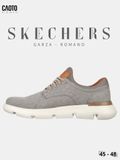  Giày Lười Nam Big Size Skechers Garza Romano Taupe Êm Chân Size 45 - 48 