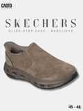  Giày Lười Nam Big Size Skechers Cade Radcliffe Nâu Taupe Size 45 - 48 