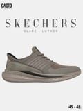  Giày Sneaker Nam Big Size Skechers Slip-ins Relaxed Fit Slade Luther Cement Êm Chân Size 45 - 48 