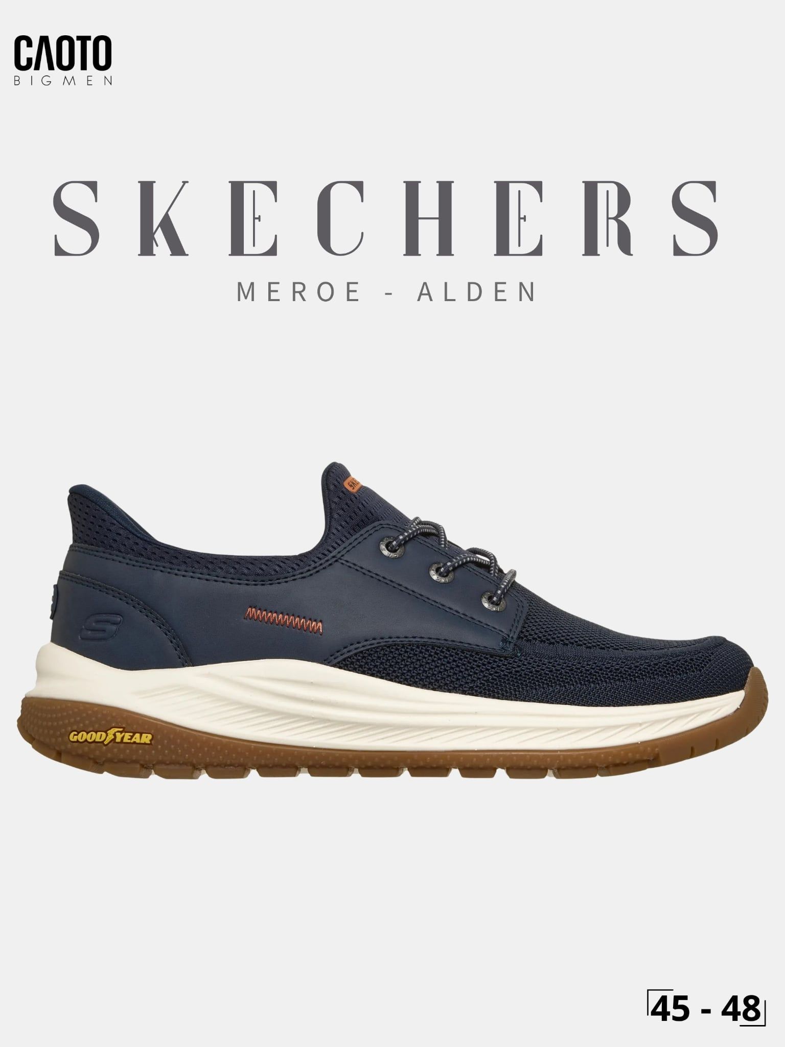  Giày Nam Big Size Skechers Meroe Alden Navy Size 45 - 48 