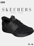 Giày Nam Big Size Skechers Slade Royce Ocon Đen Size 45 - 48 
