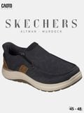  Giày Lười Nam Big Size Skechers Slip-ins Relaxed Fit Altman Murdock Dark Navy Êm Chân Size 45 - 48 