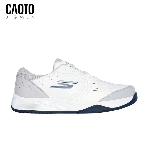  Giày Tennis Nam Big Size Viper Court Smash – Skechers Trắng/Xám Size 45–50 