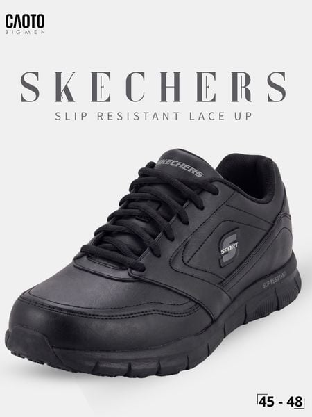 giày sneaker nam big size Skecher đen chống trượt giày nam size 45 46 47 48 50