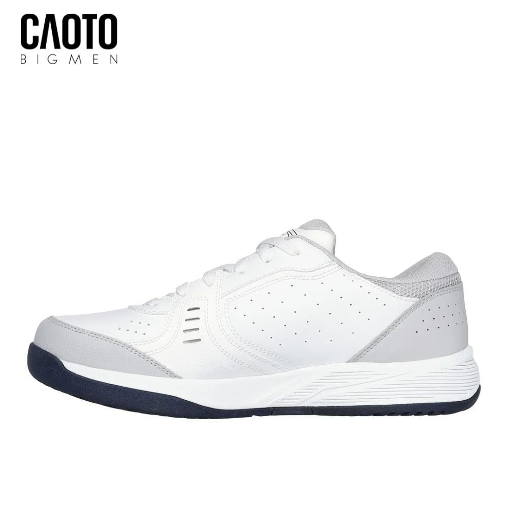  Giày Tennis Nam Big Size Viper Court Smash – Skechers Trắng/Xám Size 45–50 