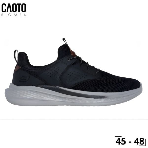  Giày Sneakers Nam Big Size Slade Breyer – Skechers Black Canvas Casual Size 45–50 