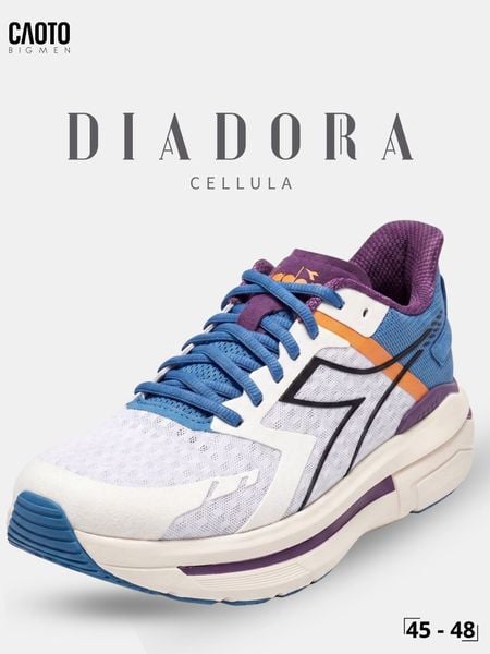 giày chạy bộ nam big size Cellula trắng phối xanh giày nam size 45 46 47 48
