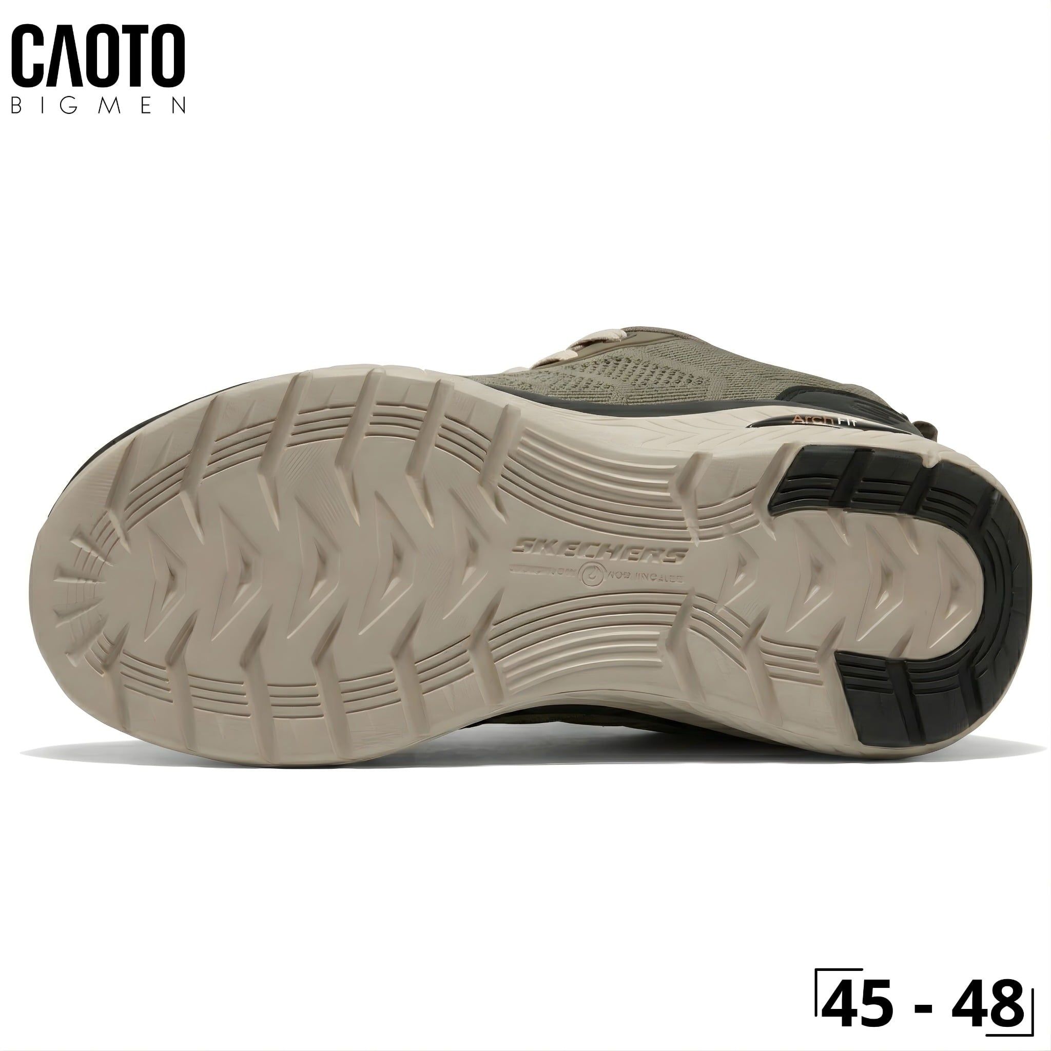  Giày Sneakers Nam Big Size Crosser Edmond – Skechers Xám Xanh Canvas Casual Size 45–50 