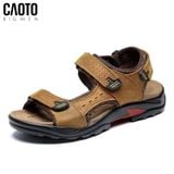 Sandal Nam Big Size GoWalk Nâu Vàng Quai dán thoải mái Size 45–50 