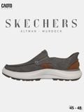  Giày Sneaker Nam Big Size Canvas Skecher Swift Fit Low Black Thời Trang Năng Động Size 45 - 48 