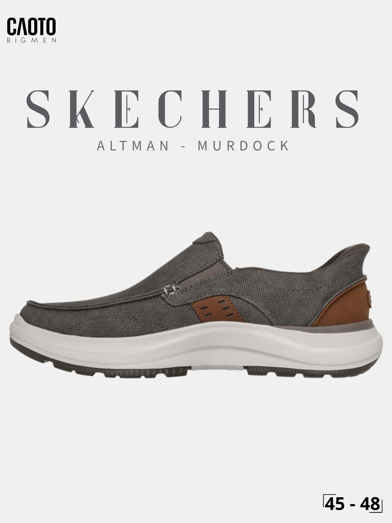  Giày Sneaker Nam Big Size Canvas Skecher Swift Fit Low Black Thời Trang Năng Động Size 45 - 48 