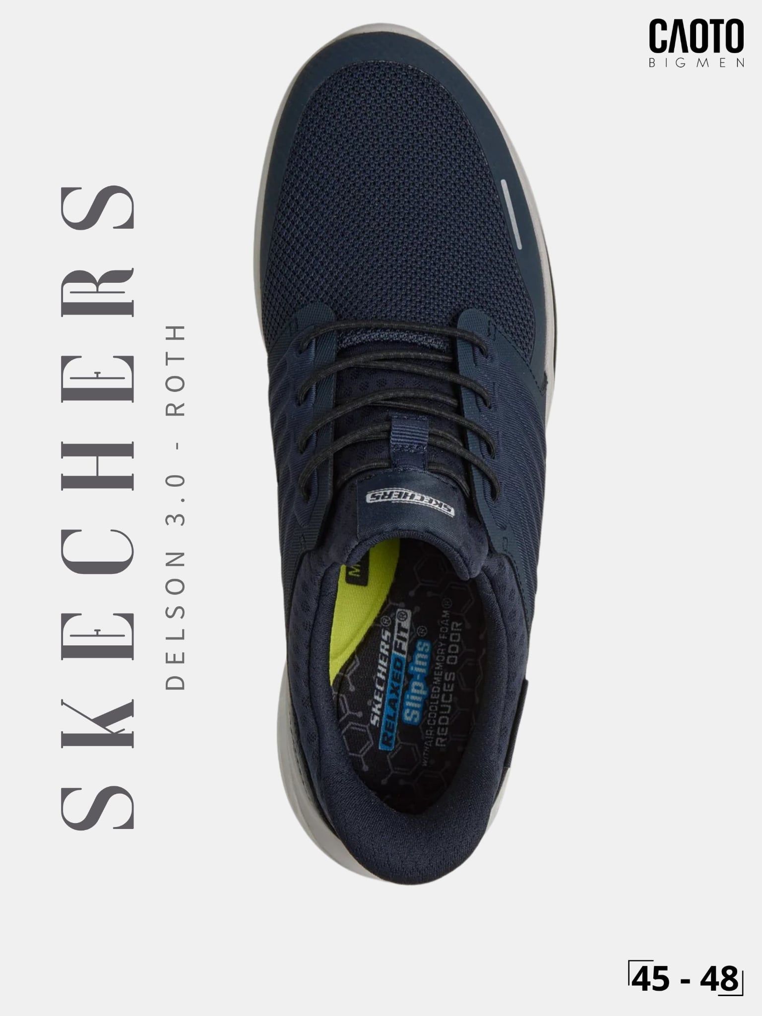  Giày Sneaker Lười Nam Big Size Skechers Slip-ins Slade Luther Xỏ Nhanh Size 45 - 48 