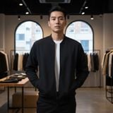  Áo khoác Bomber nỉ trơn 