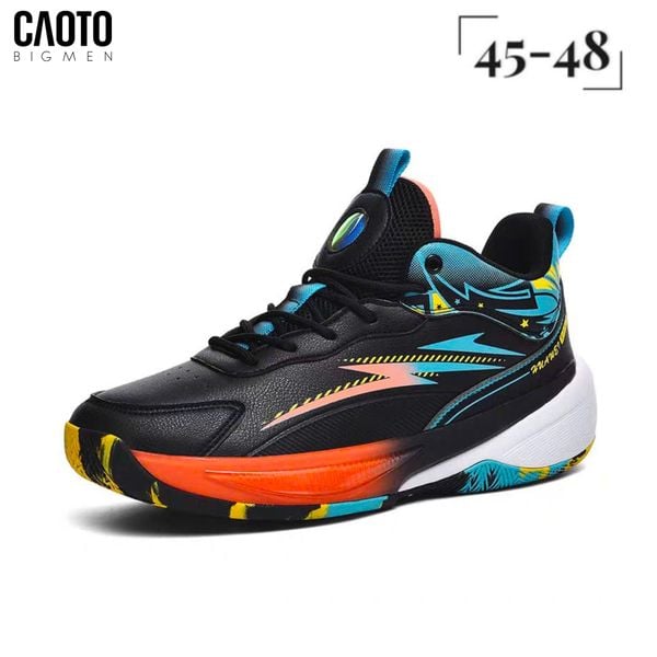 Giày bóng rổ nam big size Anta Orange Black nâng đỡ gót & mũi chân