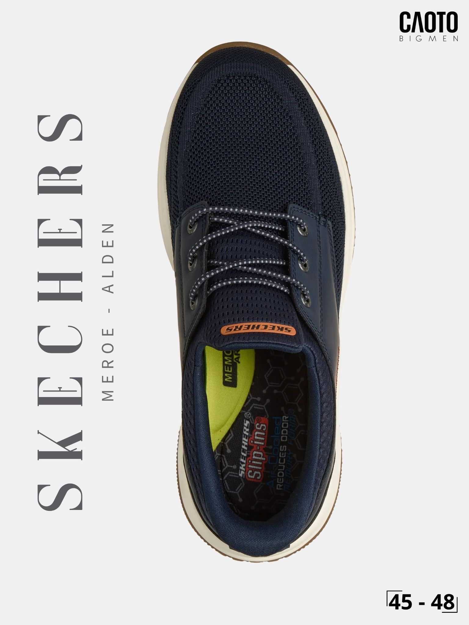  Giày Nam Big Size Skechers Meroe Alden Navy Size 45 - 48 