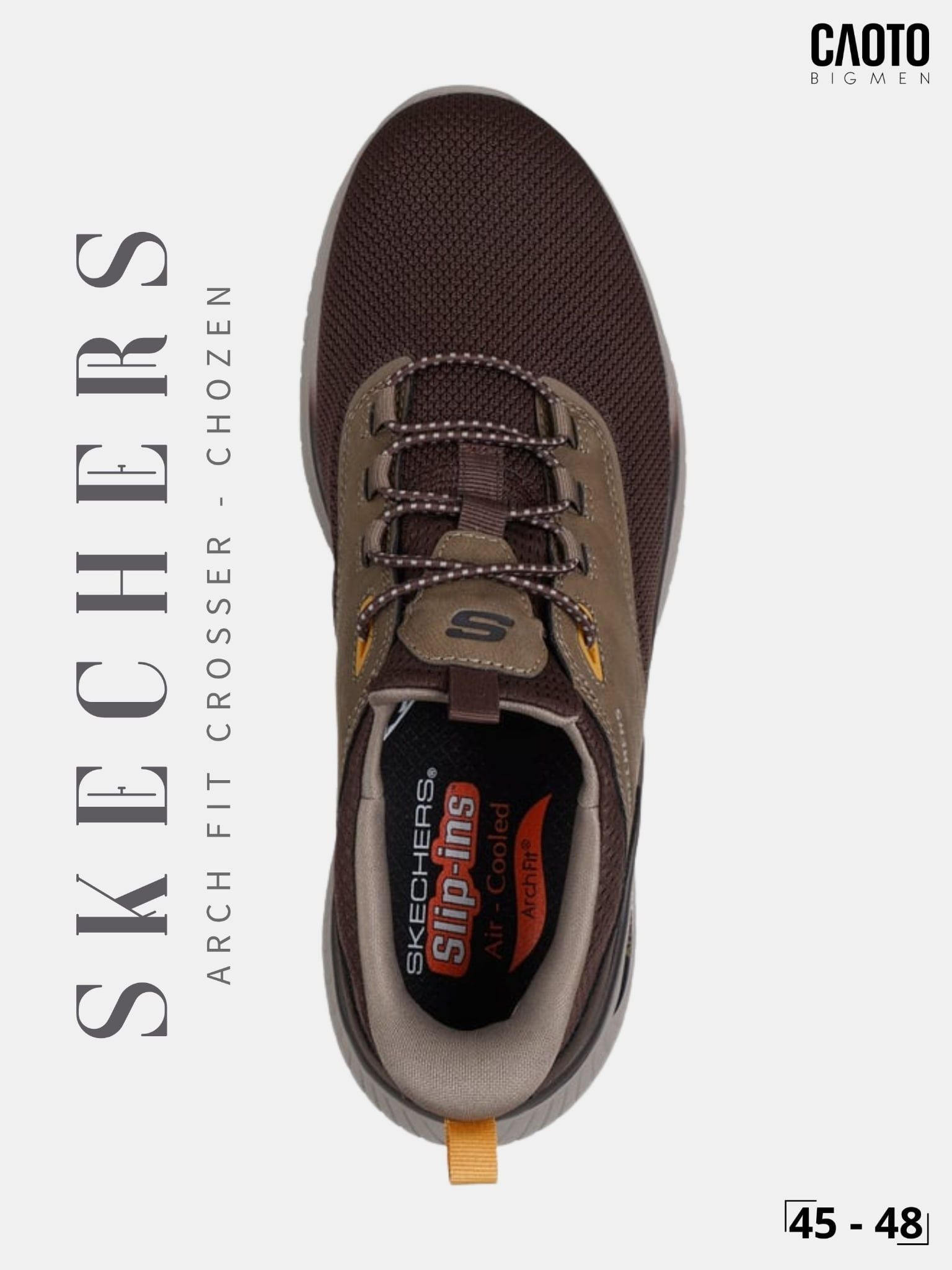  Giày Sneaker Nam Big Size Skechers Arch Fit Crosser Chozen Size 45 - 48 - S001 