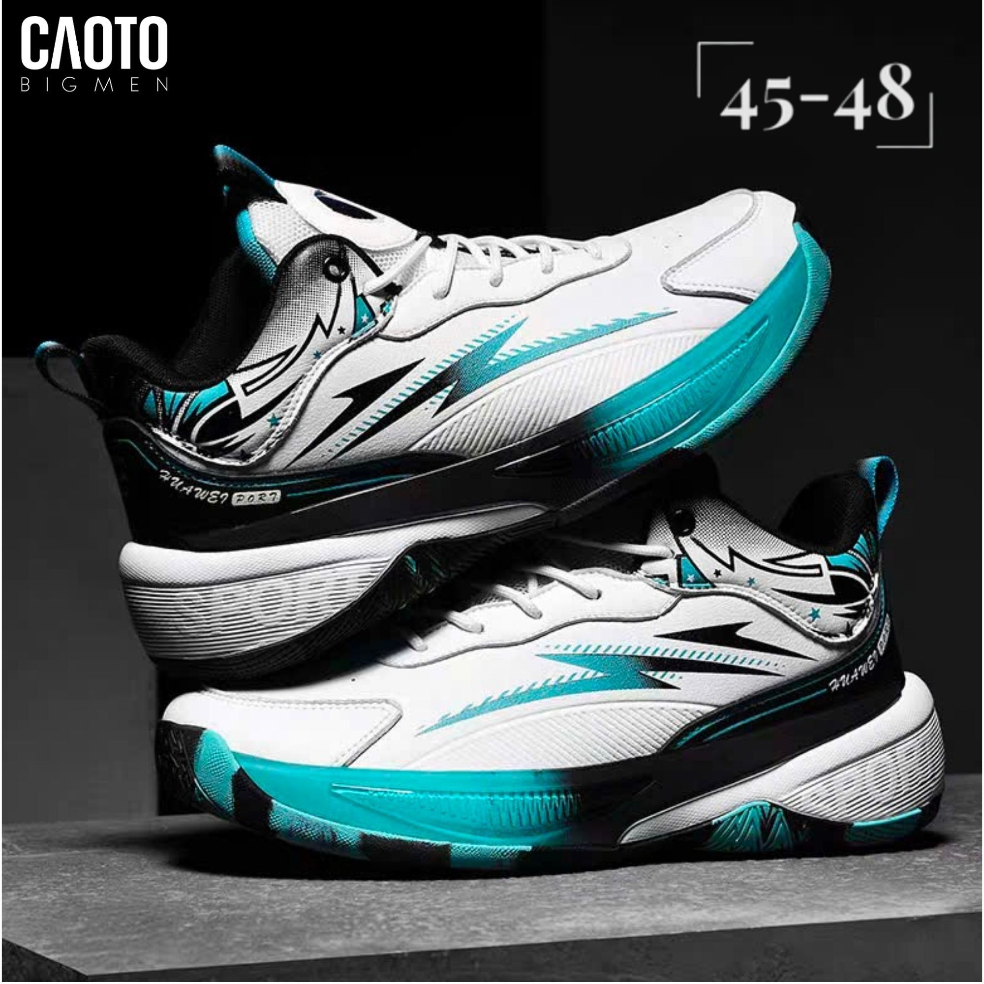  Giày Bóng Rổ Nam Big Size Anta White Blue - Đệm Giảm Chấn Êm Ái Size 45–48 