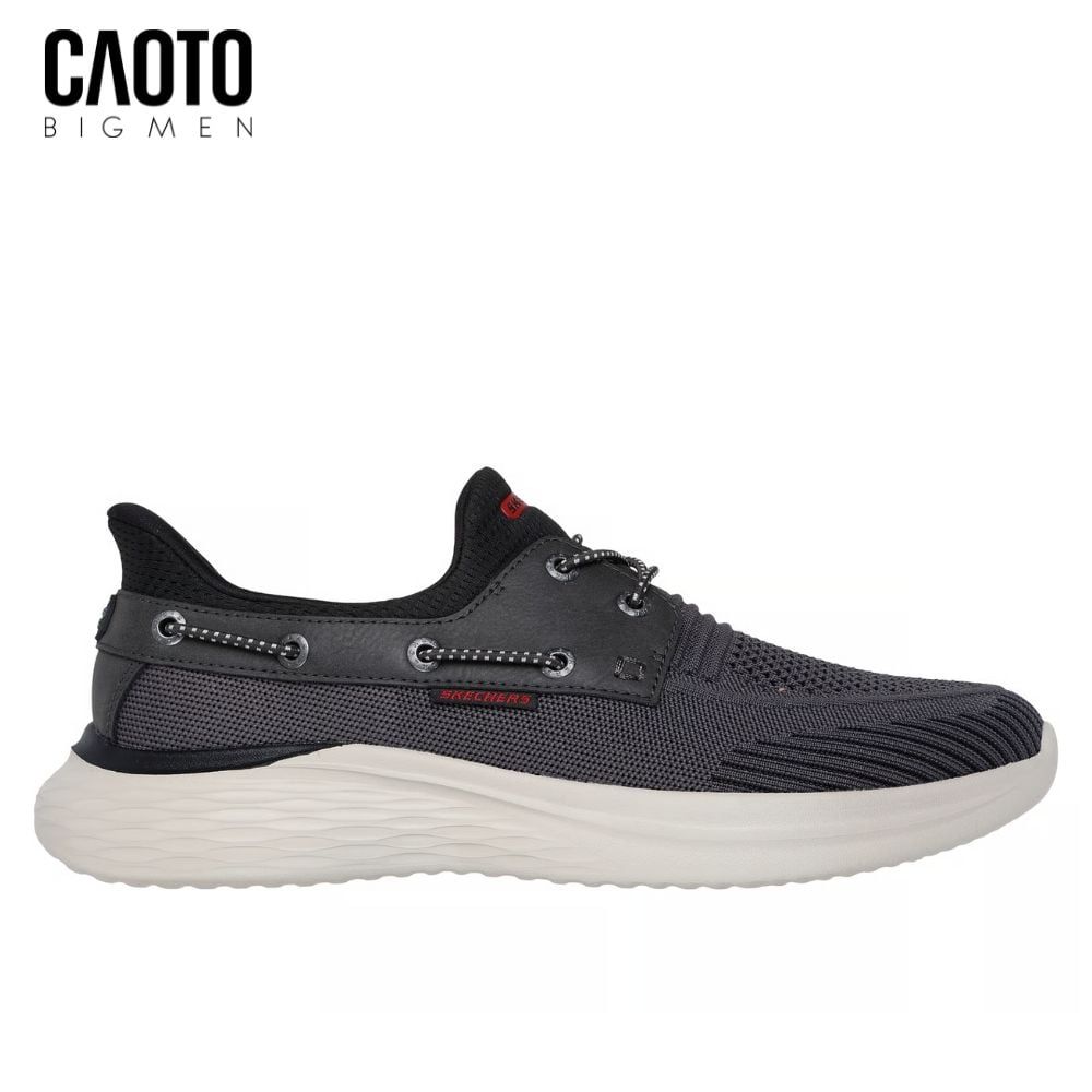  Giày Sneakers Nam Big Size Lawson Parasail – Skechers Chbk (Đen/Xám) Sneaker Slip-On Size 45–50 