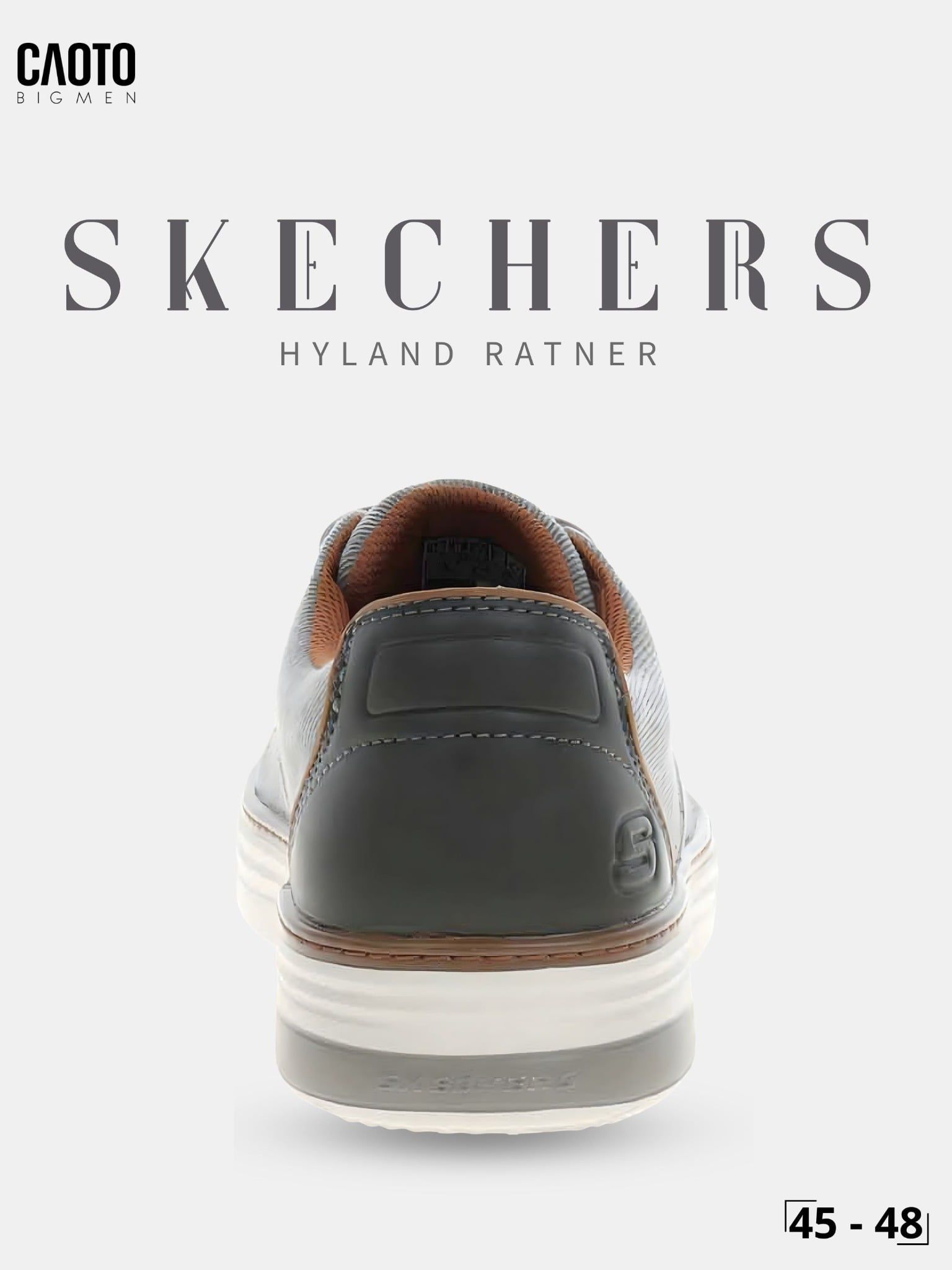  Giày Sneakers Nam Big Size Hyland Ratner – Skechers Taupe Canvas Casual Size 45–50 