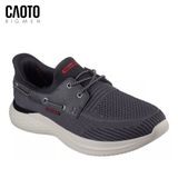  Giày Sneakers Nam Big Size Lawson Parasail – Skechers Chbk (Đen/Xám) Sneaker Slip-On Size 45–50 