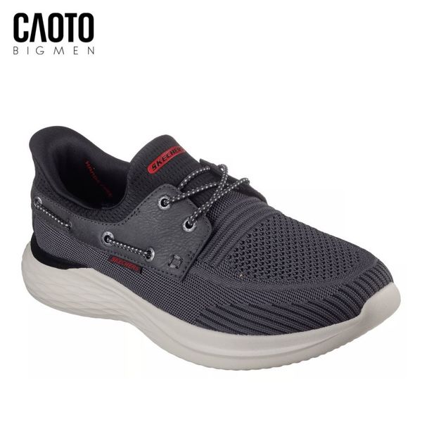  Giày Sneakers Nam Big Size Lawson Parasail – Skechers Chbk (Đen/Xám) Sneaker Slip-On Size 45–50 