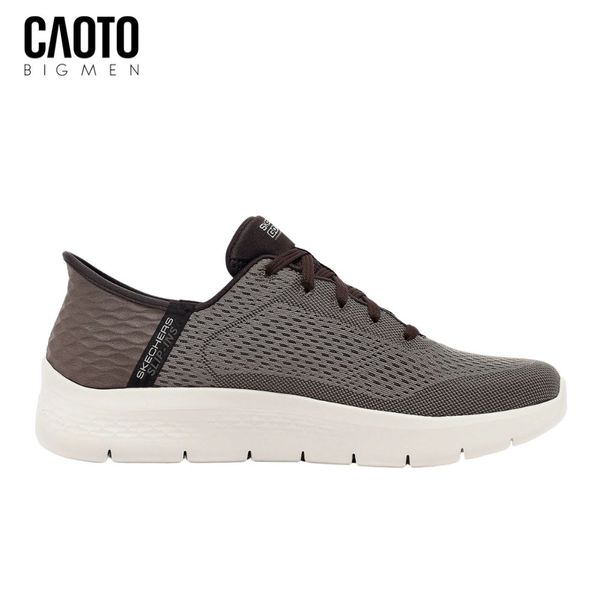  Giày Sneakers Nam Big Size GOwalk Flex – Skechers Brown Slip-In Siêu Nhẹ Size 45–50 