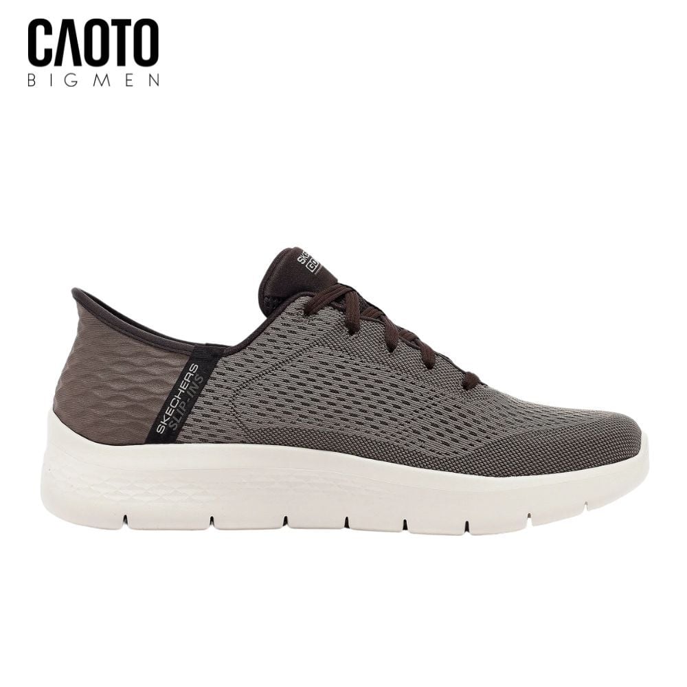  Giày Sneakers Nam Big Size GOwalk Flex – Skechers Brown Slip-In Siêu Nhẹ Size 45–50 