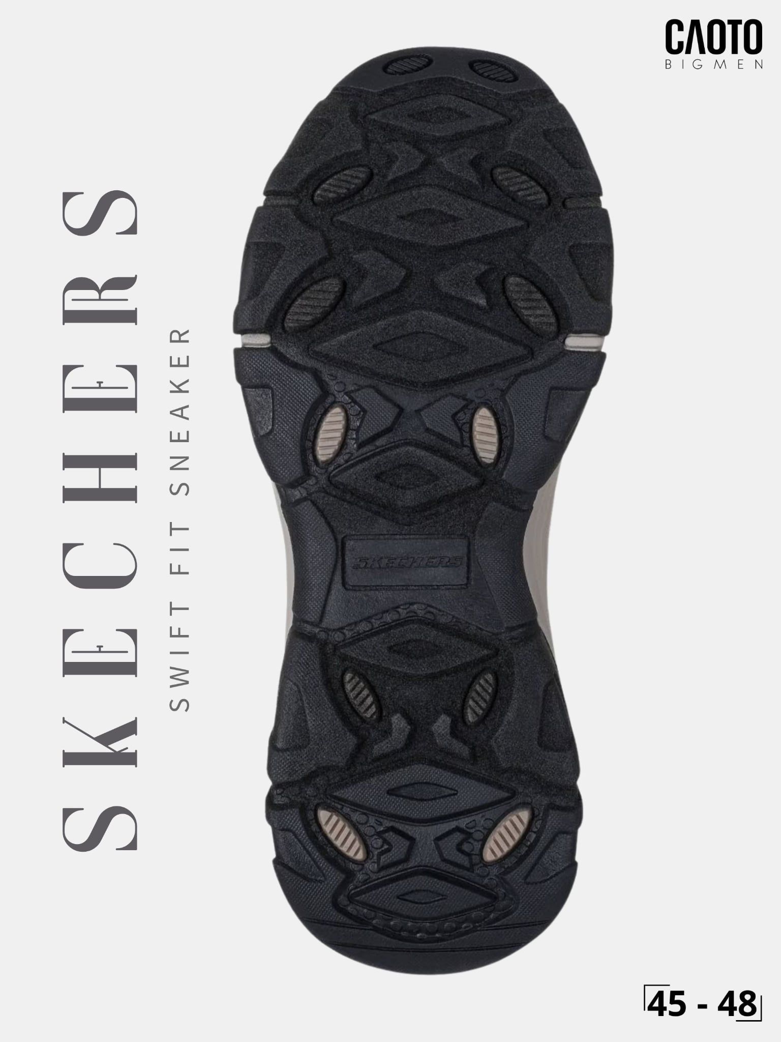  Giày Sneaker Nam Big Size Skechers Hands Free Swift Fit Không Cần Cột Dây Êm Chân Size 45 - 48 