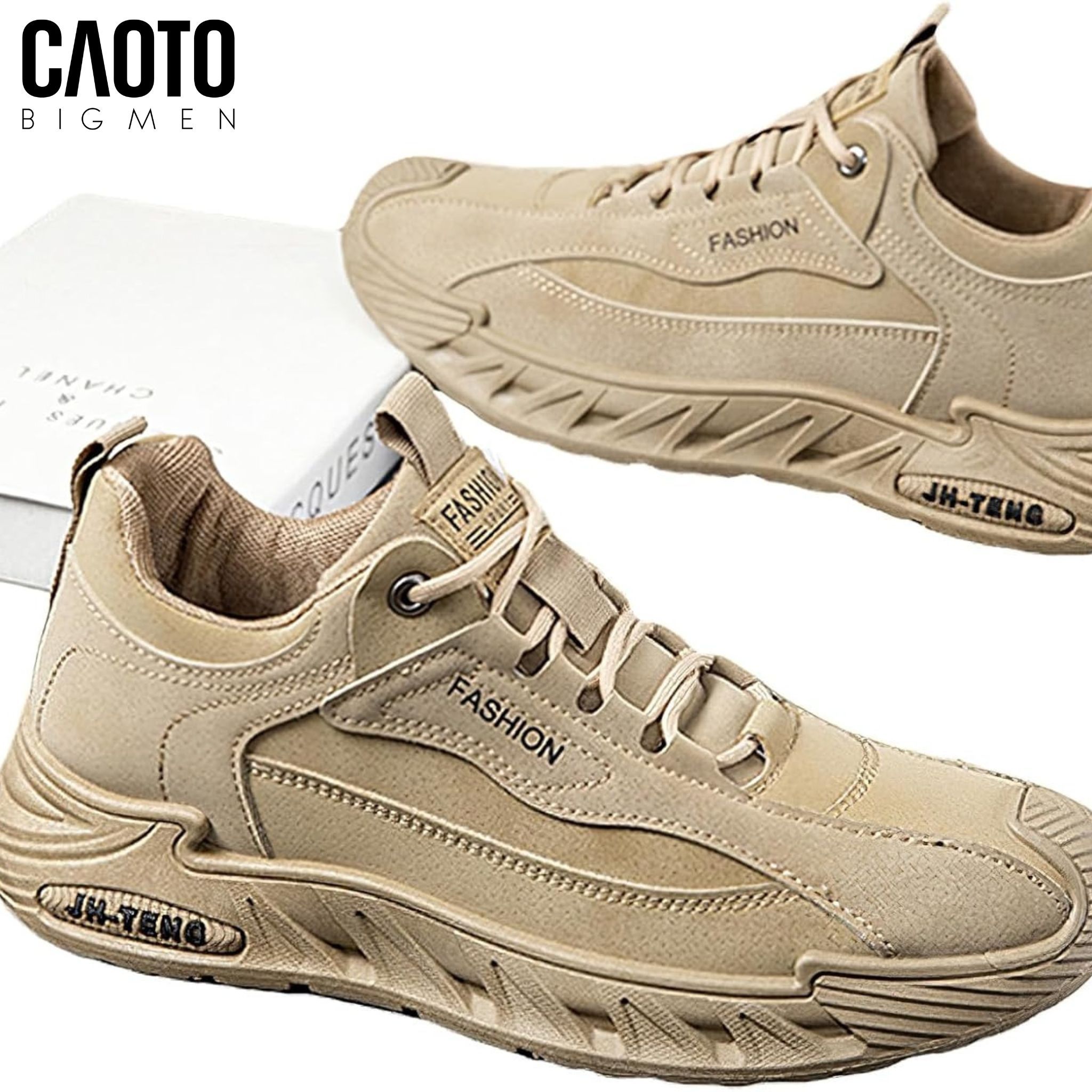  Giày Sneaker Nam Big Size Rogue Beige Đế Chunky Size 45-48 