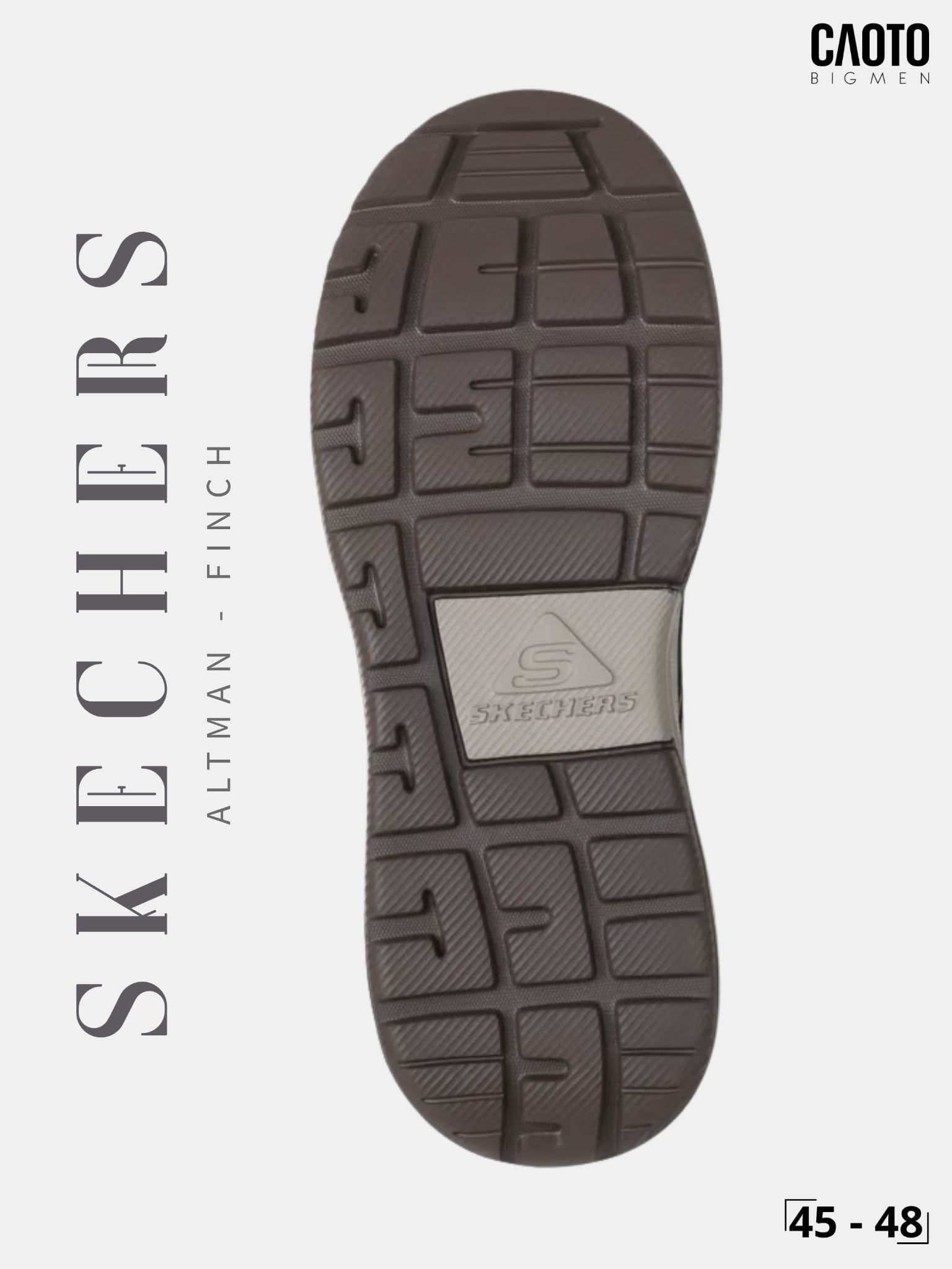  Giày Lười Nam Big Size Skechers Relaxed Fit Altman Finch Dark Taupe Êm Chân Size 45 - 48 