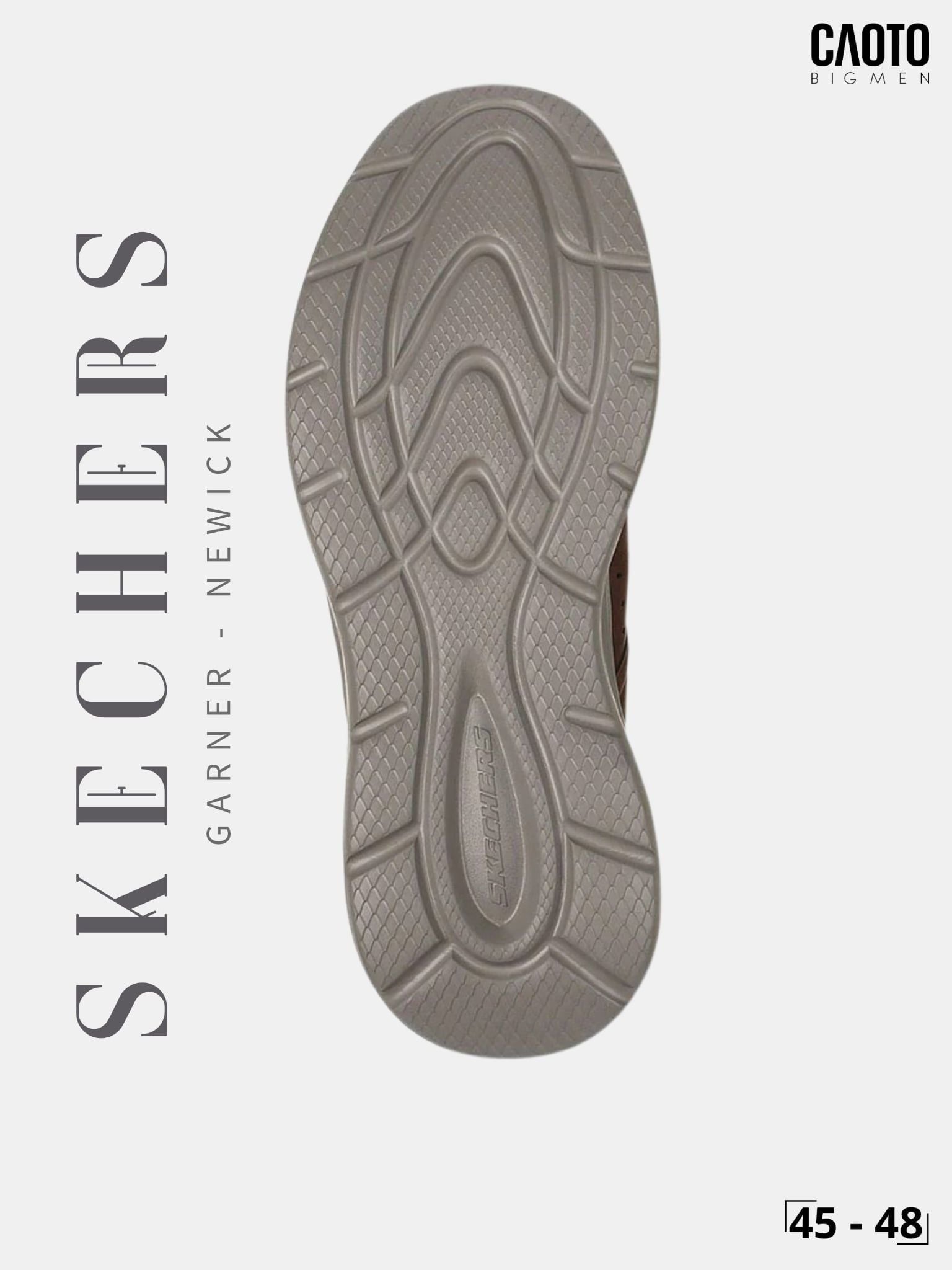  Giày Sneaker Nam Big Size Skechers Slip-ins Garner Newick Black Đen Size 45 - 48 