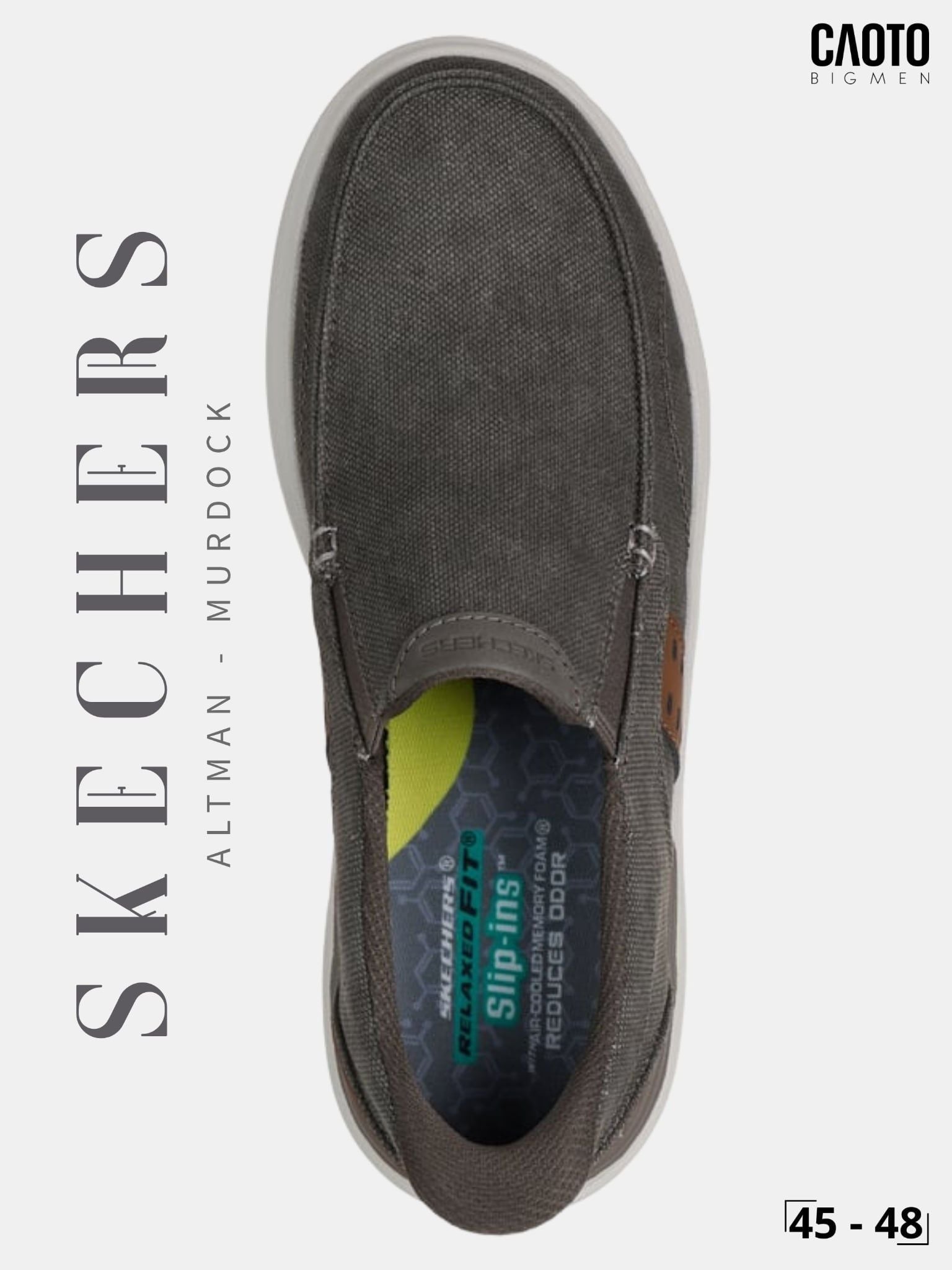  Giày Sneaker Nam Big Size Canvas Skecher Swift Fit Low Black Thời Trang Năng Động Size 45 - 48 