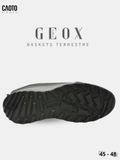  Giày Sneakers Nam Big Size Baskets - Terrestre Geox Dark Grey Thoáng Khí Size 45 - 48 