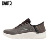  Giày Sneakers Nam Big Size GOwalk Flex – Skechers Brown Slip-In Siêu Nhẹ Size 45–50 