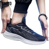  Giày Sneaker Nam Big Size Stratos Full Black Thoáng Khí Thể Thao Size 45–50 