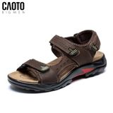  Sandal Nam Big Size GoWalk Nâu Đậm Quai dán bền chắc Size 45–50 