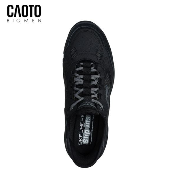  Giày Thể Thao Nam Big Size Vigor 3.0 Drafting – Skechers Đen/Trắng Slip-In Siêu Nhẹ Size 45–50 
